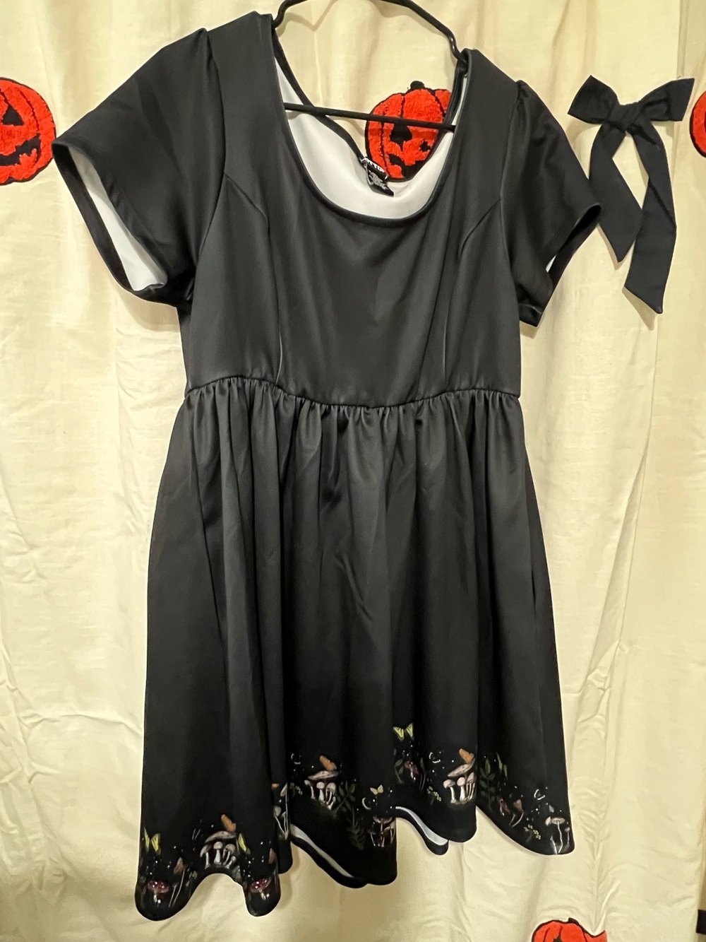 Black Hot Topic Women’s Mushroom dress
